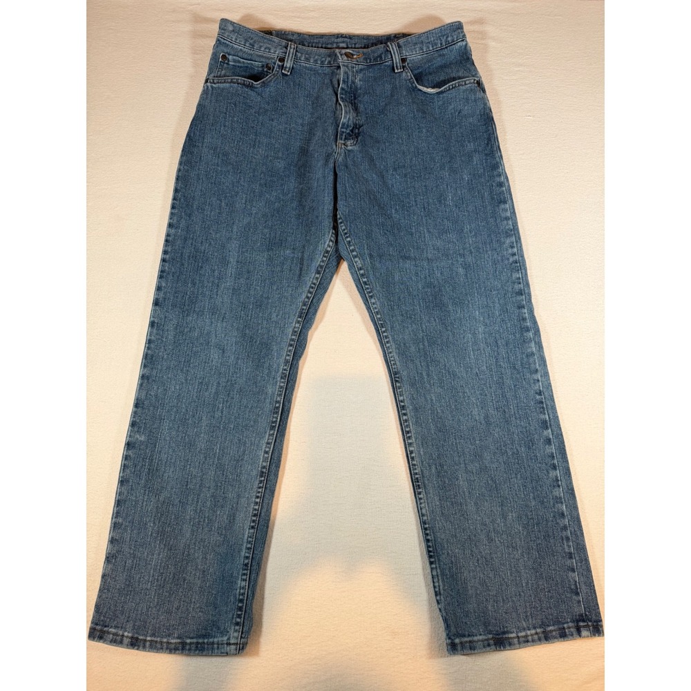 Wrangler Authentic Jeans Mens 36x29 Relaxed Fit Medium Wash Denim 9WRLAVS